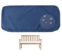 PLCIVSA Impermeable Funda Cojín Silla Jardín Exterior - 8cm Grosor - Funda Reemplazo con Cremallera Antideslizante para Terraza y Jardín Cocina(Azul Profundo,100x35cm/39x14in)
