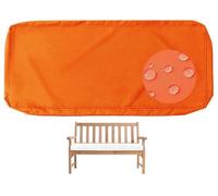 PLCIVSA Impermeable Funda Cojín Silla Jardín Exterior - 8cm Grosor - Funda Reemplazo con Cremallera Antideslizante para Terraza y Jardín Cocina(Naranja,90x35cm/35x14in)