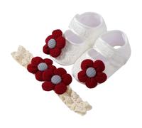 PLCPDM 1 juego de diadema para bebé que aprende a caminar con gorro, adorable diadema con diseño de flores y cómodo para bebés y niñas