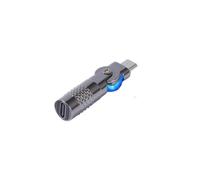 PLCPDM Adaptador Giratorio de Aluminio Tipo C/USB a Tipo C/USB, Compatible con Velocidad de Datos de Carga de energía de 60W para de teléfonos Inteligentes, Adaptador de Metal