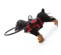 PLCPDM Arnés protector de cabeza para perros ciegos, tela suave que evita colisiones y lesiones, diseño ajustable, se ajusta perfectamente al círculo a prueba de colisiones