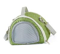 PLCPDM Bolsa de hombro portátil con correa ajustable para mascotas, diseño de cremalleras seguras para erizos, jerbos, hámster, bolsa transportadora transpirable para hámster
