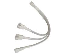 PLCPDM Cable de extensión de ventilador de 4 pines de 1 a 3 puertos con ajuste de velocidad sincronizado, suministro de energía estable para caja de ordenador cable divisor