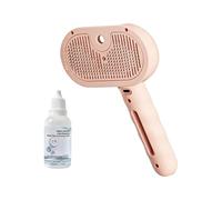 PLCPDM Cepillo aplicador de champú sin agua para mascotas con cerdas suaves para masaje suave y protección de la piel, cepillo de spray silencioso