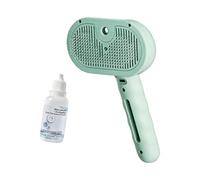 PLCPDM Cepillo aplicador de champú sin agua para mascotas con cerdas suaves para masaje suave y protección de la piel, cepillo de spray silencioso
