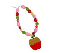 PLCPDM Collar de cuentas único hecho a mano con forma de fruta con diseño vibrante para dopamina y felicidad que promueve la moda juguetona y cómoda collar de dopamina, One Size, como se describe