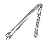 PLCPDM Correa de hombro de aleación para bolso de mano, cadena de metal, dijes de bolso para bricolaje, decoración de bolsos, accesorios, correa de repuesto, Black, Medium