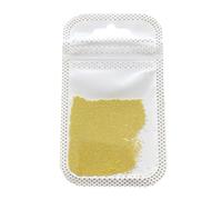 PLCPDM Cuentas de caviar de uñas de varios tamaños para decoración de uñas, cuentas de metal para uñas doradas, plateadas, suministros de uñas