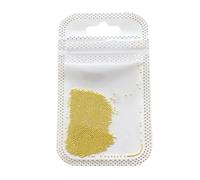 PLCPDM Cuentas de caviar de uñas de varios tamaños para decoración de uñas, cuentas de metal para uñas doradas, plateadas, suministros de uñas