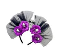 PLCPDM Diadema con corona de flores para el Día de los Muertos, fiesta mexicana, floral, Halloween, Cincos Des Mayoes, disfraz del Día de los Muertos