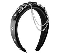 PLCPDM Diadema de cadena punk con hebilla para disfraz de cosplay, disfraces, máscaras, tocados, animación, accesorios para el cabello