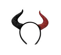 PLCPDM Diadema de cuernos de diablo, accesorios para el cabello, disfraz de Halloween, cosplay, disfraz de disfraz para niños y adultos