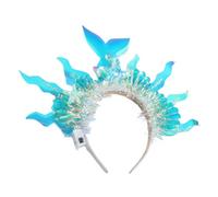 PLCPDM Diadema de oropel intermitente para raves, accesorios para fotos, fiestas, disfraces, baile, fiesta de Navidad