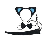 PLCPDM Diademas de gato con diseño de animales, corbatín, orejas de dibujos animados, accesorios para fiestas, cosplay, accesorios para fotos