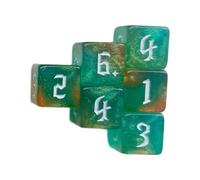 PLCPDM Dices 16 Mm Colocados Coloridos Cubitos Seis Dados Seis Lados con Jugadores Gran Número Bloque para Niños Matemáticas Enseñanza Juguete Educativo