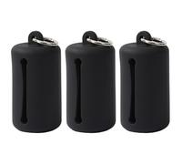 PLCPDM Dispensador de bolsas para excrementos de mascotas para dueños de perros, suministros de basura para caminar al aire libre, soporte de residuos para correa de perro