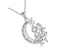 PLCPDM Elegante collar de luna creciente con árboles de la vida, regalo del día de la madre, cadena ajustable para mujer, collar simbólico Kirsite, talla única, como se describe, como se describe
