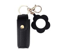 PLCPDM Elegante estuche de transporte para pintalabios adecuado para estudiantes, mujeres y mujeres que aman los estilos personalizados, Negro, as picture