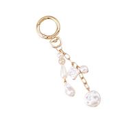 PLCPDM Elegante llavero de conchas marinas arcoíris para mujer, accesorio de bolsa de moda con caballito de mar, estrellas de mar, llaveros únicos con colgante de caballito de mar para mujer, B, Talla