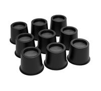 PLCPDM Elevadores resistentes de 4/6/9 piezas de 4 pulgadas de altura para camas, sofás, sillas, diseño apilable, capacidad de carga de 1500 libras, elevación segura, marco de cama, capacidad de