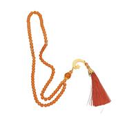 PLCPDM Exquisita pulsera de rosario Tasbih de 6 mm para Hajj y oraciones diarias, hecha a mano en Jerusalén de Pascua, Liuli, como se describe