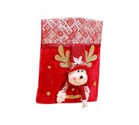 PLCPDM Funda para silla de festival, Papá Noel, muñeco de nieve, tela no tejida, fácil instalación, lavable a máquina, para decoración del hogar, oficina, vacaciones, silla