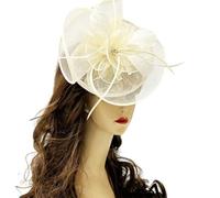 PLCPDM Horquilla medieval para el pelo de plumas para mujer, tocado para carnaval, fiestas, actuaciones, tocado de los años 20
