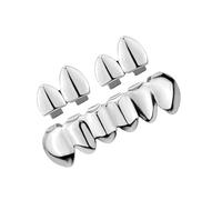 PLCPDM Juego de parrillas para dientes de hip hop, delicadas y brillantes, accesorio hiphop para artistas, parrillas suaves y brillantes, One Size, como se describe, como se describe