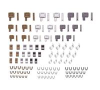 PLCPDM Juego de reparación de cremalleras, cierre de cremallera de repuesto, cierre de cremallera, tope inferior para coser ropa, jeans #3# 5# 8# 10