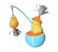 PLCPDM Juguete de gato de cristal impregnable para diversión sola, estimulante de búsqueda de impulso, sustancia PET permanente dentro de la esfera de actividad de la mascota larga duración elegante