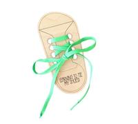 PLCPDM Juguete De Zapatos De Cordones De Madera Educativo Con Cordón Colorido Para Niño Aprendiendo A Atar Zapatos Y Aumentar La Independencia Cordones De Madera