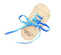 PLCPDM Juguete De Zapatos De Cordones De Madera Educativo Con Cordón Colorido Para Niño Aprendiendo A Atar Zapatos Y Aumentar La Independencia Cordones De Madera
