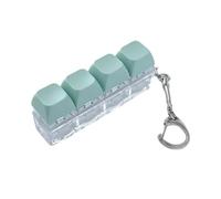PLCPDM Llavero con botón multicolor, colgante, reductor de estrés sensorial, juguete apto para viajes, ayuda de enfoque de para trabajo, estudio, juguete para apretar fácil de usar