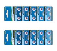 PLCPDM Pilas alcalinas de Pila de botón AG4 / LR626 / 377 de Potencia Duradera, 20/10 Piezas, para electrónica pequeña, Juguete de Entrada sin Llave