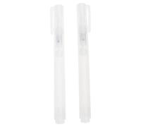 PLCPDM Rotulador de pintura vacío recargable, rotulador vacío de punta plana o redonda para pintar sobre tela de madera, lienzo, pared, vidrio, marcadores de punta ancha, 2 uds