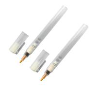 PLCPDM Rotulador de pintura vacío recargable, rotulador vacío de punta plana o redonda para pintar sobre tela de madera, lienzo, pared, vidrio, marcadores de punta ancha, 2 uds