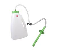 PLCPDM Soporte para biberones de leche de ternera de 4 L diseñado para una fácil alimentación con comedero desmontable de boca larga para ovejas y corderos