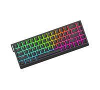 PLCPDM Teclado mecánico HE65 con retroiluminación de color para una respuesta rápida y una escritura suave para varios ajustes