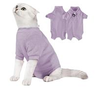 PLCPDM Traje de recuperación suave para gatos después de cirugías, cómodo, transpirable, evita lamer el proceso de aceleración para gatos pequeños