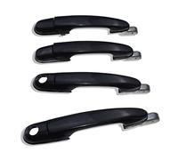 PLDDE 4 manijas exteriores de puerta compatibles con Tucson 82650-2E000 82660-2E000 05-09 delantero + trasero izquierdo + lado derecho exterior negro