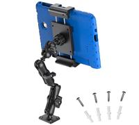PLDHPRO Soporte para Tableta y iPad para camión Base para Taladro de Coche con Brazo Giratorio de 360° Ajustable de 3 etapas Samsung/Pro/Air/Mini/fireHD, Pared Cocina y baño de 5.1" a 15.6"