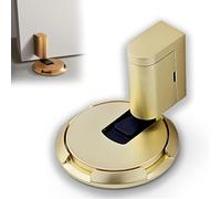 Pleasantk Door Wedge, Door Wedge Stopper, Upgrade Magnetic Door Stopper, Punch Free Invisible Door Stopper, Silent & Secure Mechanical Stopper for Home Office Doors (Gold)