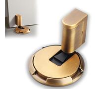 Pleasantk Door Wedge, Door Wedge Stopper, Upgrade Magnetic Door Stopper, Punch Free Invisible Door Stopper, Silent & Secure Mechanical Stopper for Home Office Doors (Copper)