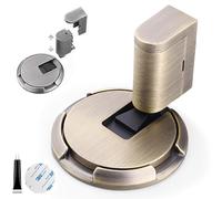 Pleasantk Door Wedge-Magnetic Mechanical Door Stopper with Adjustable Height, Punch Free No Drilling Installation, Easy Push to Lock/Unlock, Windproof Stable Secure for All Floor Types (F)