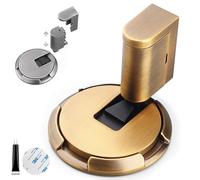 Pleasantk Door Wedge-Magnetic Mechanical Door Stopper with Adjustable Height, Punch Free No Drilling Installation, Easy Push to Lock/Unlock, Windproof Stable Secure for All Floor Types (D)