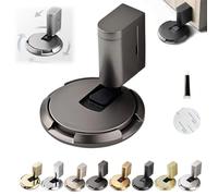 Pleasantk Door Wedge Stopper, 2025 New Door Wedge Stopper, Magnetic Door Stopper, Punch-Free Mechanical Silent Floor Door Stop, Adjustable Door Stop for Home Office Doors (Gray)