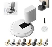 Pleasantk Door Wedge Stopper, 2025 New Door Wedge Stopper, Magnetic Door Stopper, Punch-Free Mechanical Silent Floor Door Stop, Adjustable Door Stop for Home Office Doors (White)