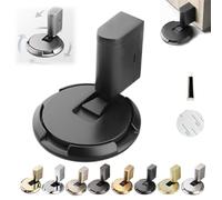 Pleasantk Door Wedge Stopper, 2025 New Door Wedge Stopper, Magnetic Door Stopper, Punch-Free Mechanical Silent Floor Door Stop, Adjustable Door Stop for Home Office Doors (Black)