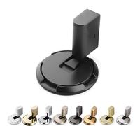 Pleasantk Door Wedge Stopper, 2025 New Door Wedge Stopper,Statisticsing Door Stopper Wedge with Adjustable Height, No-Drill Installation (Black)