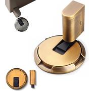 Pleasantk Door Wedge Stopper, Adjustable Magnetic Silent Door Stopper Wedge, No-Drill Installation, Windproof, Silent & Secure Mechanical Doors Stoppers (Golden*A,3Pcs)